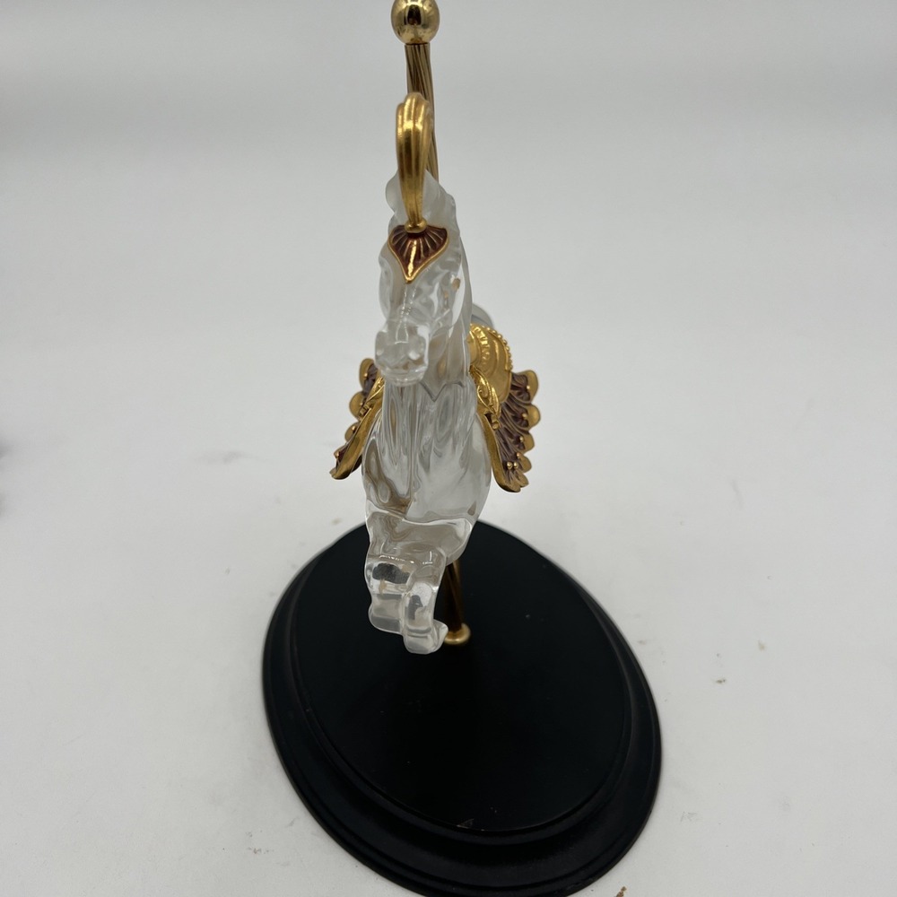 Crystal Majesty By William Dentzel III The Franklin Mint Carousel Horse Germany - Picture 8 of 11